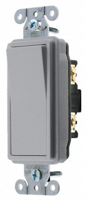 Wall Switch Gray 15A Back Side SnglPole