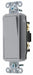 Wall Switch Gray 15A Back Side SnglPole