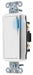IllumWllSwtch Wht 20A Back Side SnglPole