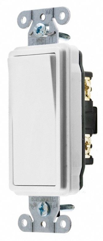 Wall Switch White 20 A Back Side 4-Way