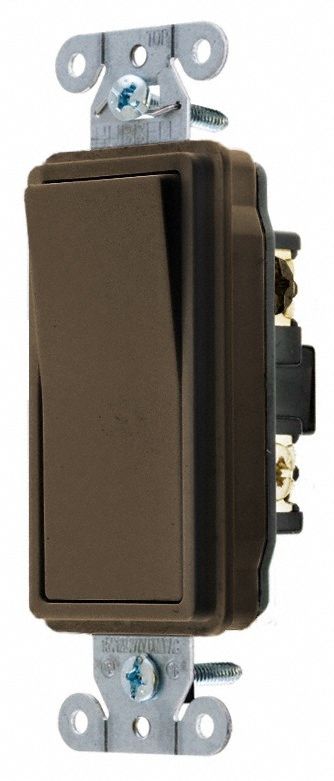 Wall Switch Brown 15 A Back Side 3-Way
