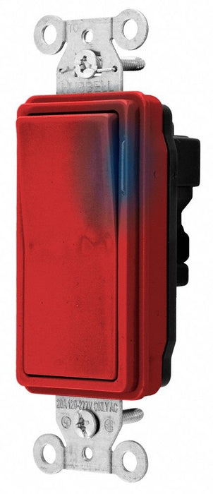 Illuminated Wall Switch 3-Way 20A Red