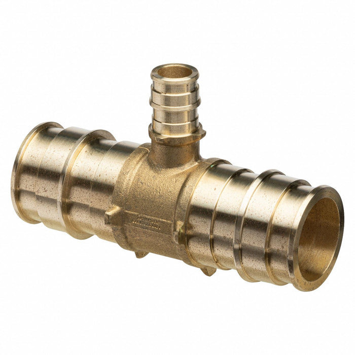 Tee Brass Barbed1 1/4in 1 1/4in 1/2in
