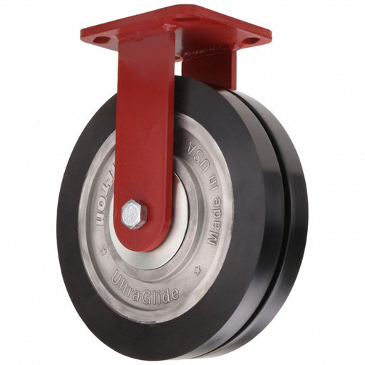 Plate Caster Rigid Polyurethane 9 1/2 H