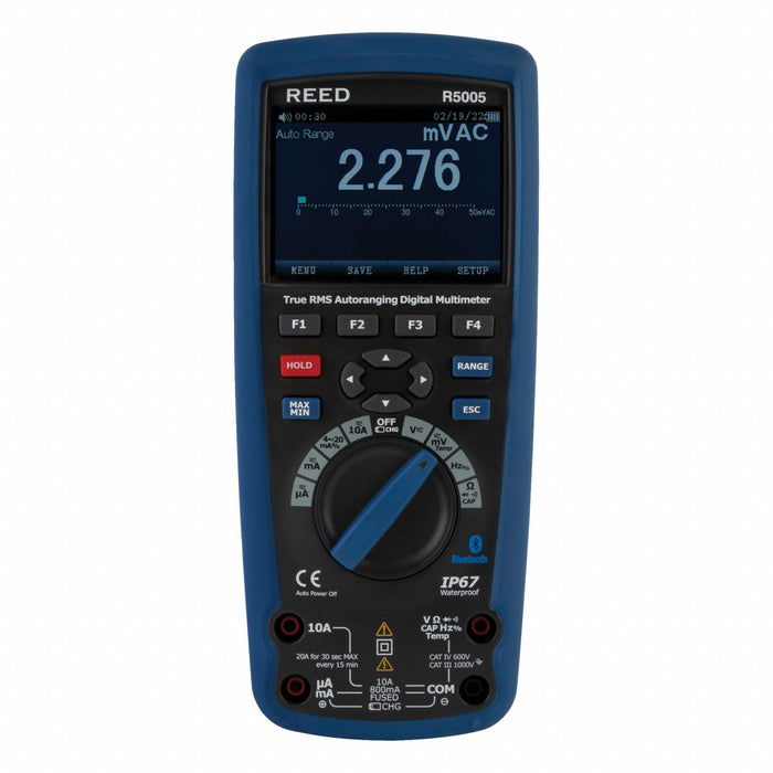 Multimeter TRMS 1000V AC/DC Temp