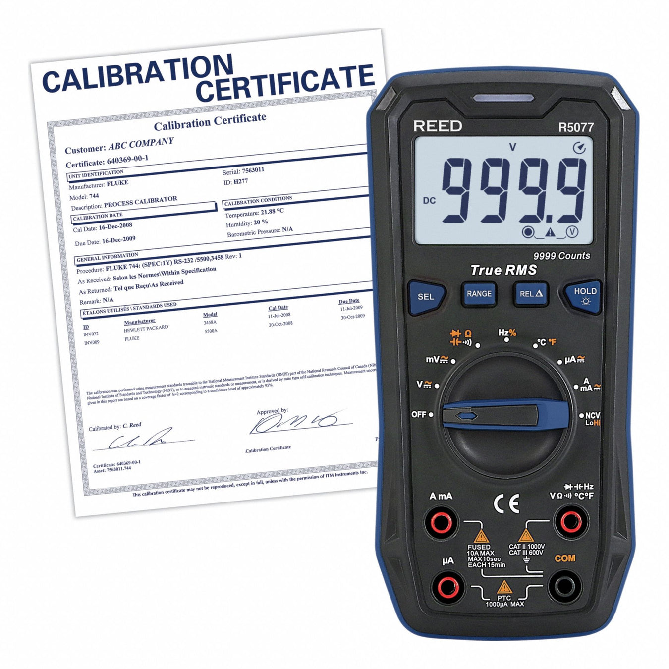 DigitalMultimeter TRMS 10A 999.9VAC/DC