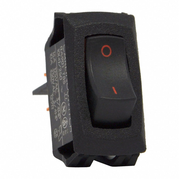 RockerSwitch NoLens/Lamp Black Off/On