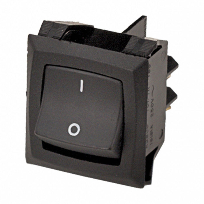 RockerSwitch NoLens/Lamp Black Off/On
