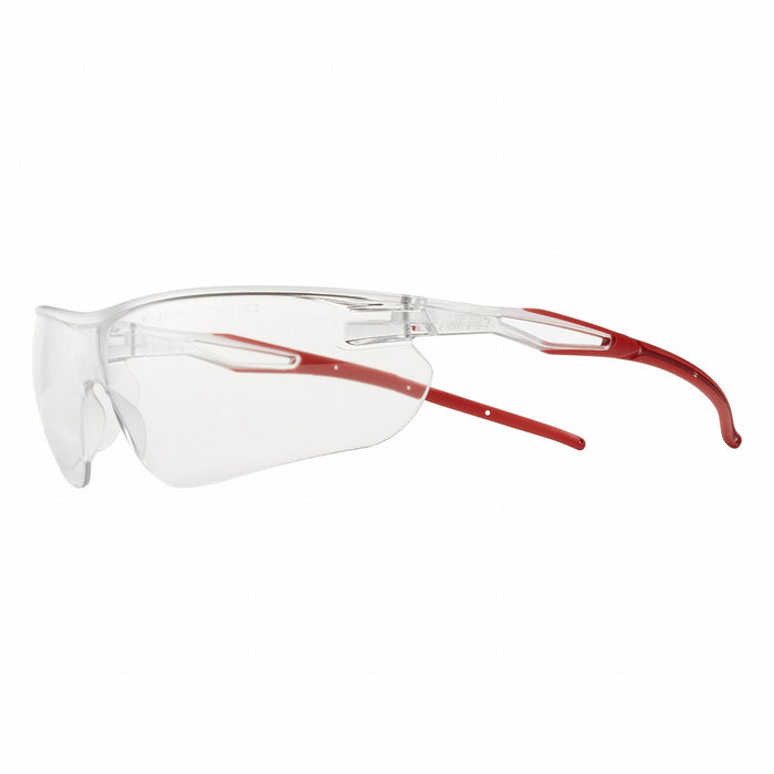 Safety Glasses Gray/Red Clear