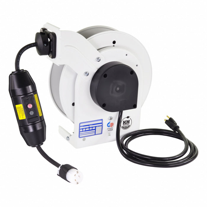 Cord Reel White 125V AC Indoor