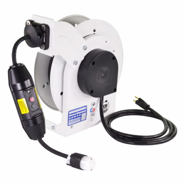 Cord Reel White 125V AC Indoor