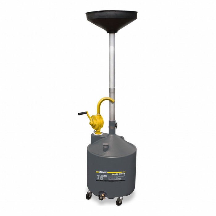 Portable Oil Drain 18 gal Capac.
