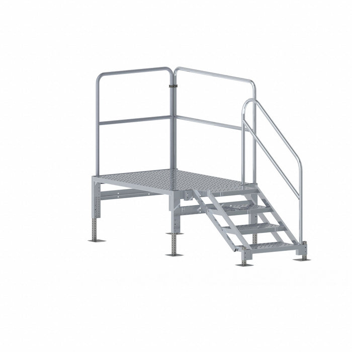 M8354 Stair Unit Alum 3 to 4 Steps 1000 lb Cap