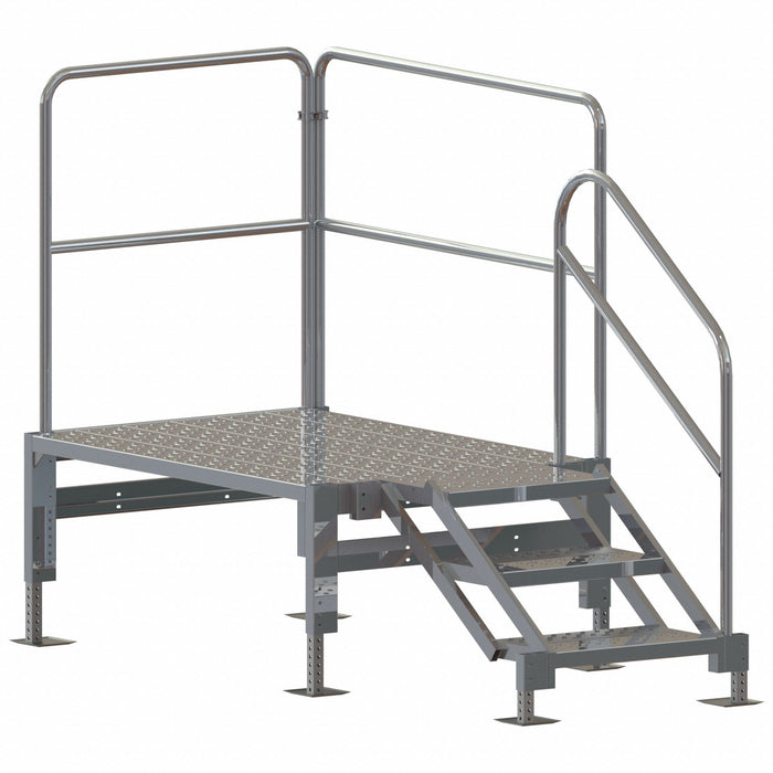 M8354 Stair Unit Alum 2 to 3 Steps 1000 lb Cap