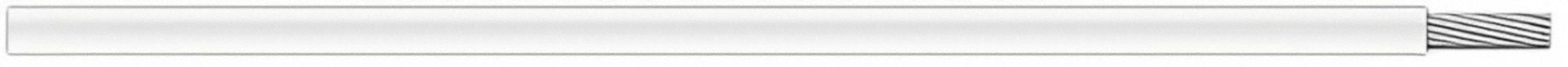 N0503 HighVoltageLeadWire 16AWG White 25ft