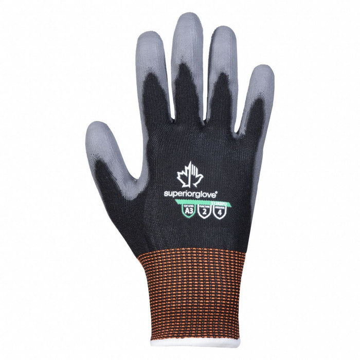 Blk Nyln/Stl Glv Pu Ctd 9 PR