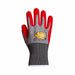 Work Gloves Nitrile S Red/Gray PR