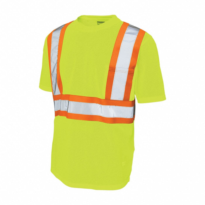 Hi-Vis Short Sleeve Shirt 2XL Yellow/Grn
