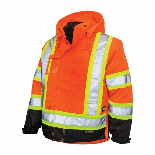 Hi-Vis Parka 5-in-1 Fluorescent Org L
