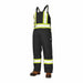Hi-Vis Insulated Bib Overalls Black 2XL
