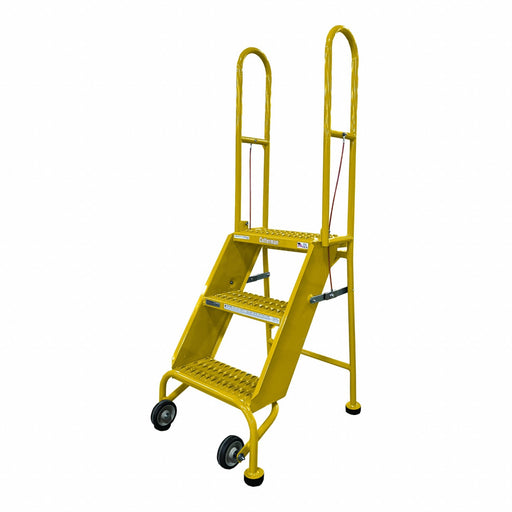 M8341 Rolling Ladder Steel 60In. H. Yellow