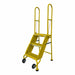M8341 Rolling Ladder Steel 60In. H. Yellow