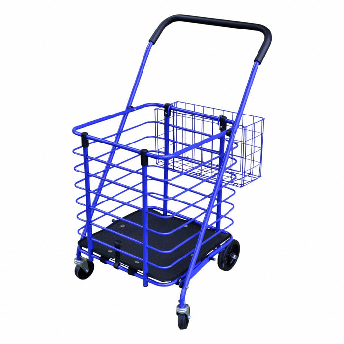 Shopping Cart Steel 50 lb Cap. Blue