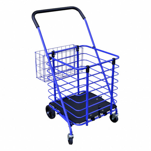 Shopping Cart Steel 50 lb Cap. Blue