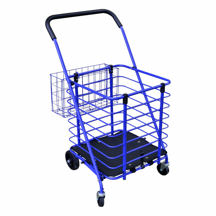 Shopping Cart Steel 50 lb Cap. Blue