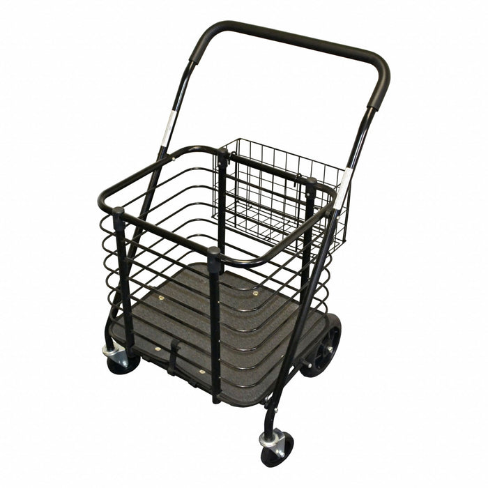 Shopping Cart Steel 125 lb Cap. Black