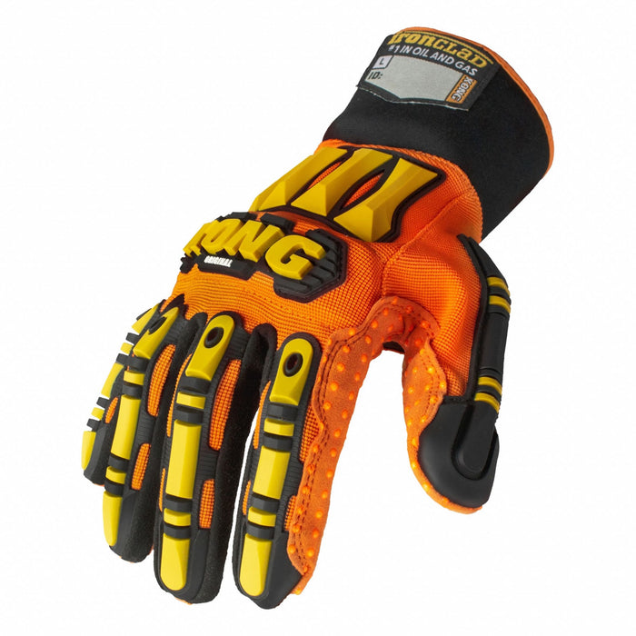 Mechanics Glove 12 in L Orange 3XL