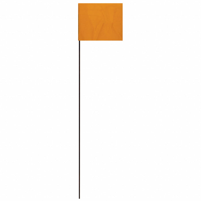 MarkingFlag Orange Vinyl 21inH PK25