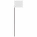 MarkingFlag White Vinyl 21inH PK25