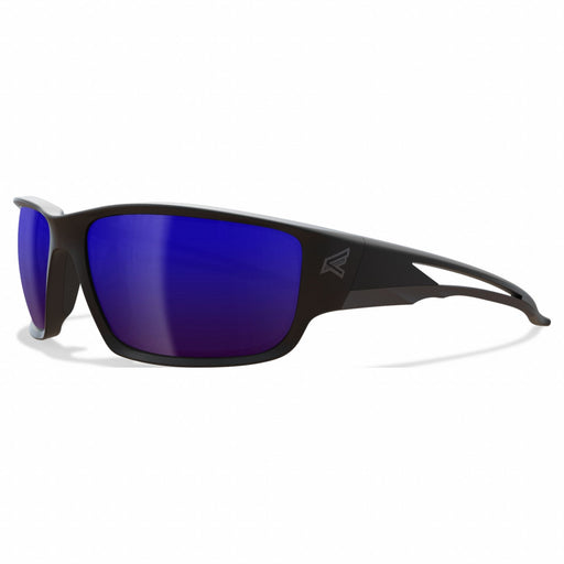 Safety Glasses Blue Mirrored Black
