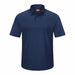 J2888 Short Sleeve Polo Sz L Navy Polyester