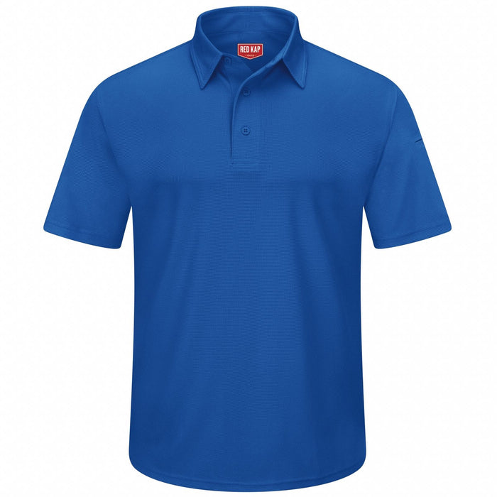 J2888 Short Sleeve Polo M Royal Blue Polyester