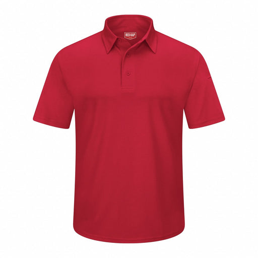 J2888 Short Sleeve Polo Sz 4XL Red Polyester