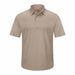J2888 Short Sleeve Polo Sz 5XL Tan Polyester