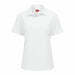 J2890 Short Sleeve Polo Womens S White Button