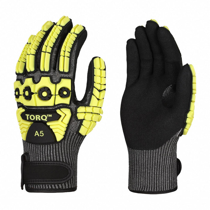 Knit Gloves Black Yellow Unisex PR