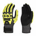 Knit Gloves Black Yellow Unisex PR