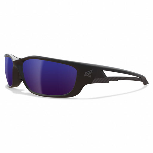 Safety Glasses Blue Mirrored Black