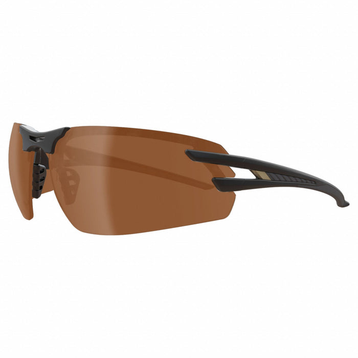 SafetyGlasses Amber VaporShield Black