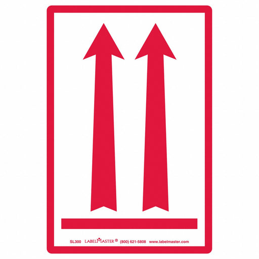 Arrows Label 4 H 6 W PK500