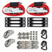 Tie Down Strap Kit E-Track Red