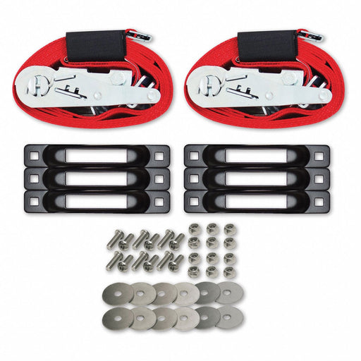 Tie Down Strap Kit E-Track Red