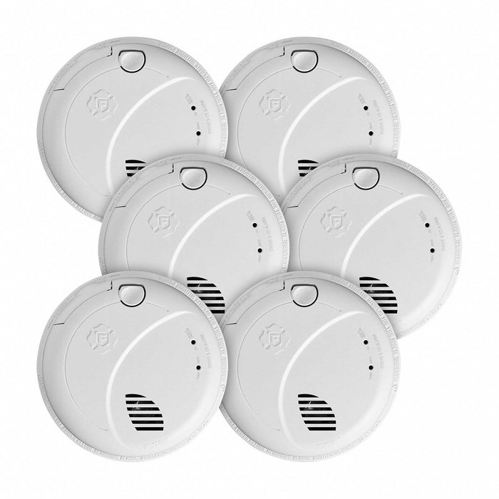 Smoke/CO Alarm 2.4 in H 5.1 in W PK6