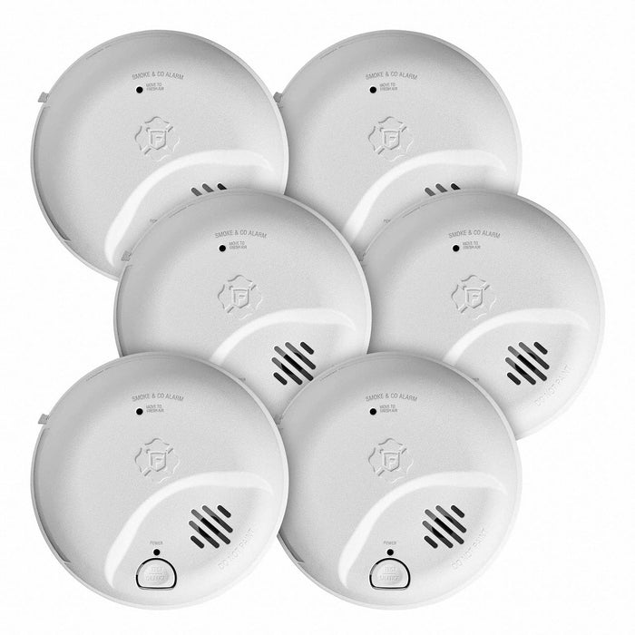 Smoke/CO Alarm 1.9 in H 5.6 in W PK6