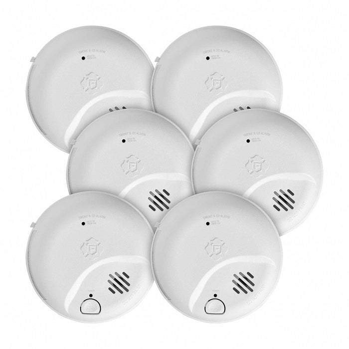 Smoke/CO Alarm 2.25 in H 5.69 in W PK6
