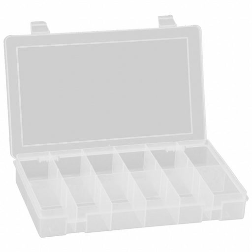 K4966 CompartmentBox 10.875inW 6.75inL Clear